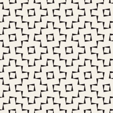 Sashiko 'dan esinlenilmiş siyah beyaz geometrik kusursuz vektör deseni. Japon tarzında tek renkli yinelenen arka plan tasarımı.