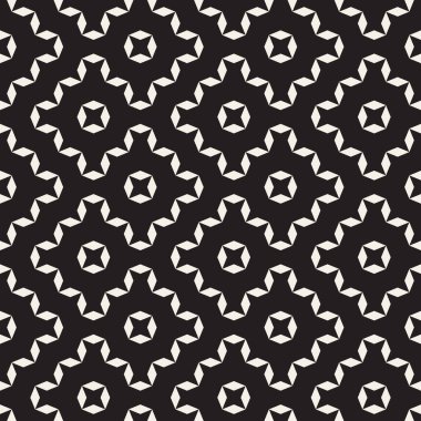 Sashiko 'dan esinlenilmiş siyah beyaz geometrik kusursuz vektör deseni. Japon tarzında tek renkli yinelenen arka plan tasarımı.