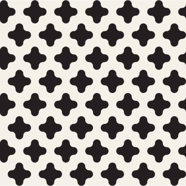 Vektör kusursuz desen. Geometrik siyah beyaz çizgiler tekrarlanıyor. Soyut kafes arkaplan tasarımı.