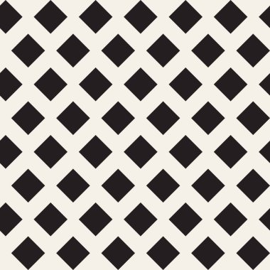 Vektör kusursuz desen. Geometrik siyah beyaz çizgiler tekrarlanıyor. Soyut kafes arkaplan tasarımı.