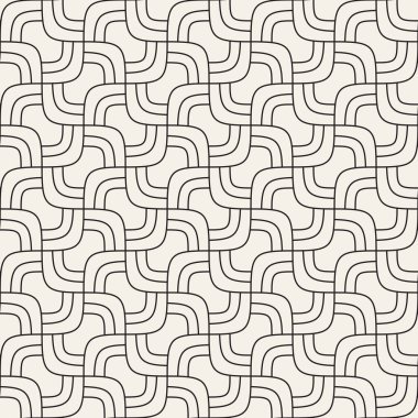 Vektör kusursuz desen. Geometrik soyut elementler tekrarlanıyor. Modaya uygun tek renkli arkaplan tasarımı.