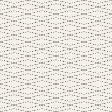 Vektör kusursuz desen. Geometrik soyut elementler tekrarlanıyor. Modaya uygun tek renkli arkaplan tasarımı.