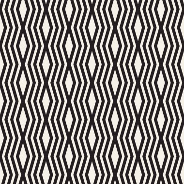 Vektör kusursuz desen. Geometrik soyut elementler tekrarlanıyor. Modaya uygun tek renkli arkaplan tasarımı.