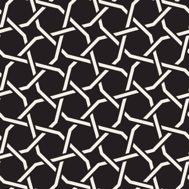 Vektör kusursuz desen. Geometrik soyut elementler tekrarlanıyor. Modaya uygun tek renkli arkaplan tasarımı.