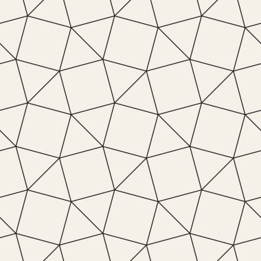 Vektör kusursuz desen. Geometrik soyut elementler tekrarlanıyor. Modaya uygun tek renkli arkaplan tasarımı.