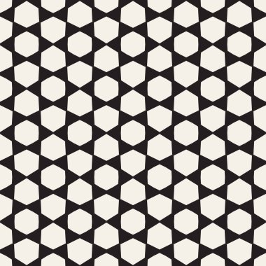 Vektör kusursuz desen. Geometrik soyut elementler tekrarlanıyor. Modaya uygun tek renkli arkaplan tasarımı.
