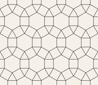 Vektör kusursuz desen. Geometrik soyut elementler tekrarlanıyor. Modaya uygun tek renkli arkaplan tasarımı.