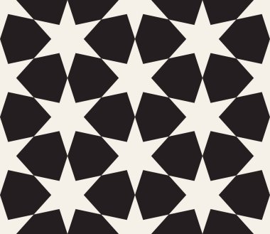 Vektör kusursuz desen. Geometrik soyut elementler tekrarlanıyor. Modaya uygun tek renkli arkaplan tasarımı.