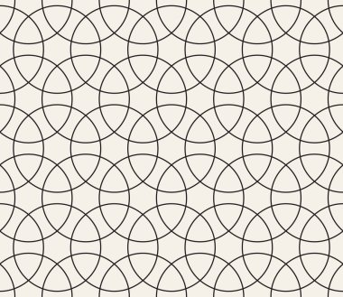 Vektör kusursuz desen. Geometrik soyut elementler tekrarlanıyor. Modaya uygun tek renkli arkaplan tasarımı.