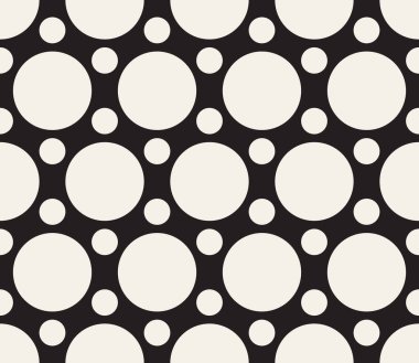 Vektör kusursuz desen. Geometrik soyut elementler tekrarlanıyor. Modaya uygun tek renkli arkaplan tasarımı.