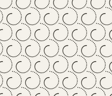 Vektör kusursuz desen. Geometrik soyut elementler tekrarlanıyor. Modaya uygun tek renkli arkaplan tasarımı.