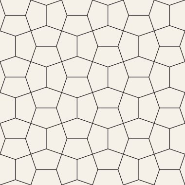 Vektör kusursuz desen. Geometrik soyut elementler tekrarlanıyor. Modaya uygun tek renkli arkaplan tasarımı.