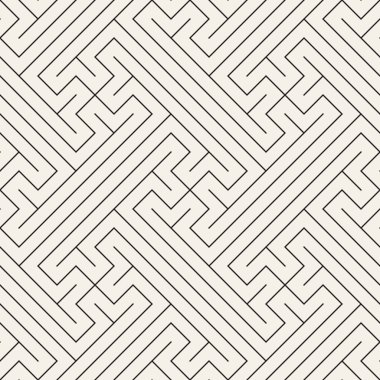 Vektör kusursuz desen. Geometrik soyut elementler tekrarlanıyor. Modaya uygun tek renkli arkaplan tasarımı.