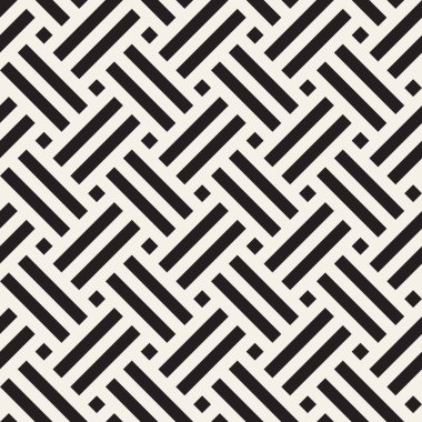 Vektör kusursuz desen. Geometrik soyut elementler tekrarlanıyor. Modaya uygun tek renkli arkaplan tasarımı.