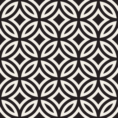 Vektör kusursuz Asya deseni. Geometrik soyut elementler tekrarlanıyor. Modaya uygun tek renkli arkaplan tasarımı.
