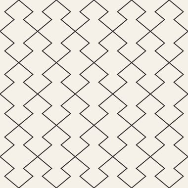 Vektör kusursuz desen. Geometrik soyut elementler tekrarlanıyor. Modaya uygun tek renkli arkaplan tasarımı.