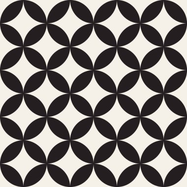 Vektör kusursuz desen. Geometrik soyut elementler tekrarlanıyor. Modaya uygun tek renkli arkaplan tasarımı.