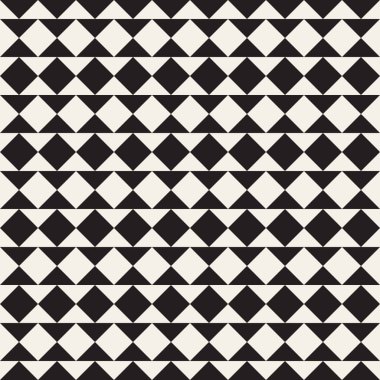 Vektör kusursuz desen. Geometrik soyut elementler tekrarlanıyor. Modaya uygun tek renkli arkaplan tasarımı.