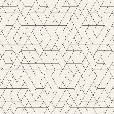 Vektör kusursuz desen. Geometrik soyut elementler tekrarlanıyor. Modaya uygun tek renkli arkaplan tasarımı.