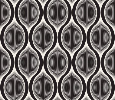 Vektör kusursuz desen. Geometrik soyut elementler tekrarlanıyor. Modaya uygun tek renkli arkaplan tasarımı.