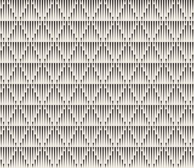 Vektör kusursuz desen. Geometrik soyut elementler tekrarlanıyor. Modaya uygun tek renkli arkaplan tasarımı.