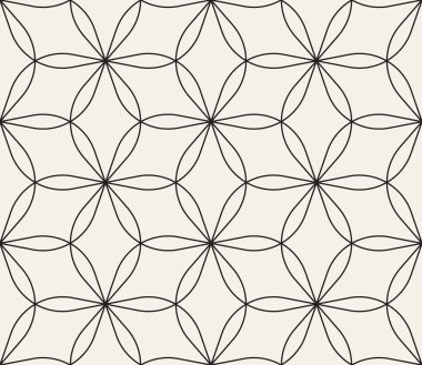 Vektör kusursuz desen. Geometrik soyut elementler tekrarlanıyor. Modaya uygun tek renkli arkaplan tasarımı.