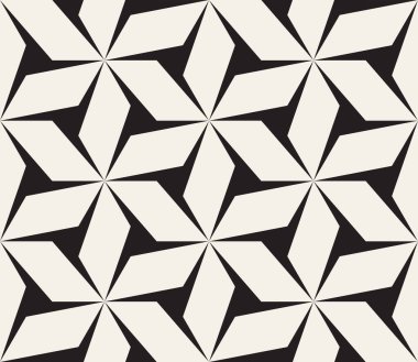 Vektör kusursuz desen. Geometrik soyut elementler tekrarlanıyor. Modaya uygun tek renkli arkaplan tasarımı.