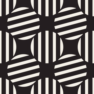 Vektör kusursuz desen. Geometrik soyut elementler tekrarlanıyor. Modaya uygun tek renkli arkaplan tasarımı.