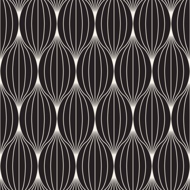 Vektör kusursuz desen. Geometrik soyut elementler tekrarlanıyor. Modaya uygun tek renkli arkaplan tasarımı.