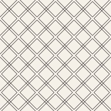Vektör kusursuz desen. Geometrik soyut elementler tekrarlanıyor. Modaya uygun tek renkli arkaplan tasarımı.