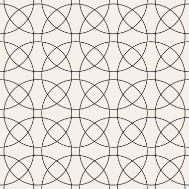 Vektör kusursuz desen. Geometrik soyut elementler tekrarlanıyor. Modaya uygun tek renkli arkaplan tasarımı.