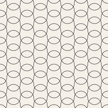 Vektör kusursuz desen. Geometrik soyut elementler tekrarlanıyor. Modaya uygun tek renkli arkaplan tasarımı.