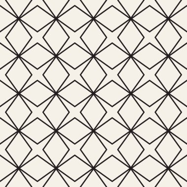 Vektör kusursuz desen. Geometrik soyut elementler tekrarlanıyor. Modaya uygun tek renkli arkaplan tasarımı.