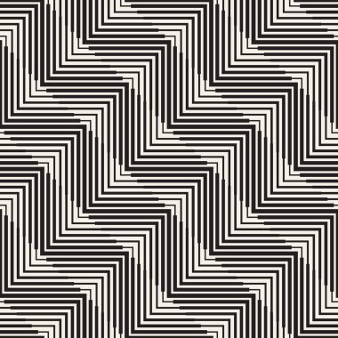 Vektör kusursuz desen. Geometrik soyut elementler tekrarlanıyor. Modaya uygun tek renkli arkaplan tasarımı.