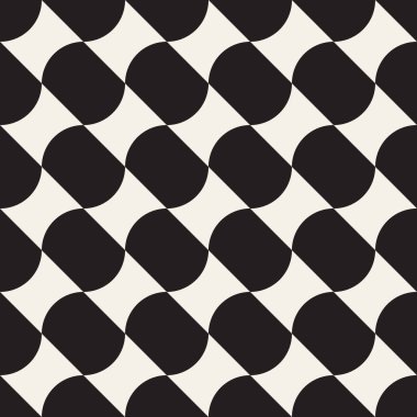 Vektör kusursuz desen. Geometrik soyut elementler tekrarlanıyor. Modaya uygun tek renkli arkaplan tasarımı.