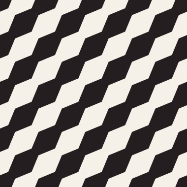 Vektör kusursuz desen. Geometrik soyut elementler tekrarlanıyor. Modaya uygun tek renkli arkaplan tasarımı.