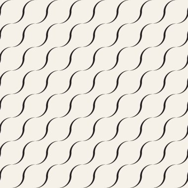 Vektör kusursuz desen. Geometrik soyut elementler tekrarlanıyor. Modaya uygun tek renkli arkaplan tasarımı.