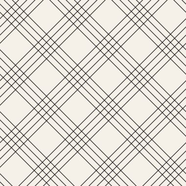 Vektör kusursuz desen. Geometrik soyut elementler tekrarlanıyor. Modaya uygun tek renkli arkaplan tasarımı.