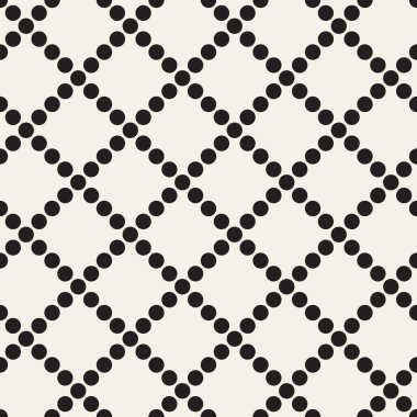 Vektör kusursuz desen. Geometrik soyut elementler tekrarlanıyor. Modaya uygun tek renkli arkaplan tasarımı.