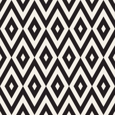 Vektör kusursuz desen. Geometrik soyut elementler tekrarlanıyor. Modaya uygun tek renkli arkaplan tasarımı.