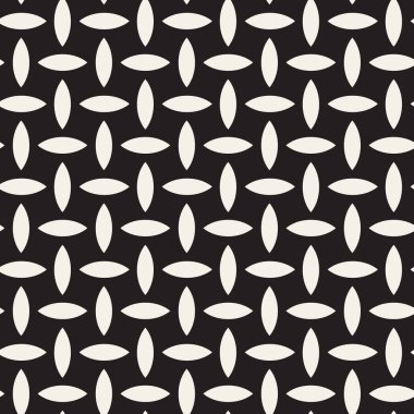 Vektör kusursuz desen. Geometrik soyut elementler tekrarlanıyor. Modaya uygun tek renkli arkaplan tasarımı.