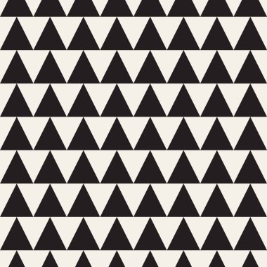 Vektör kusursuz desen. Geometrik soyut elementler tekrarlanıyor. Modaya uygun tek renkli arkaplan tasarımı.