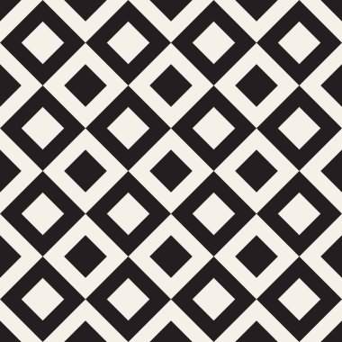 Vektör kusursuz desen. Geometrik soyut elementler tekrarlanıyor. Modaya uygun tek renkli arkaplan tasarımı.