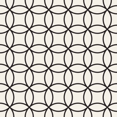 Vektör kusursuz desen. Geometrik soyut elementler tekrarlanıyor. Modaya uygun tek renkli arkaplan tasarımı.