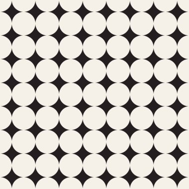 Vektör kusursuz desen. Geometrik soyut elementler tekrarlanıyor. Modaya uygun tek renkli arkaplan tasarımı.