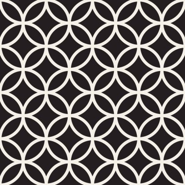 Vektör kusursuz desen. Geometrik soyut elementler tekrarlanıyor. Modaya uygun tek renkli arkaplan tasarımı.