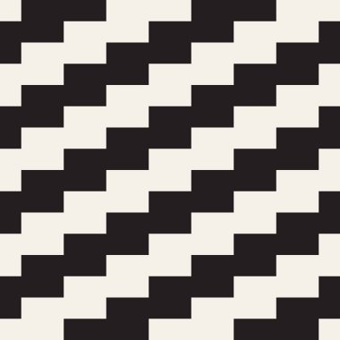 Vektör kusursuz desen. Geometrik soyut elementler tekrarlanıyor. Modaya uygun tek renkli arkaplan tasarımı.