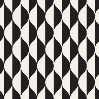 Vektör kusursuz desen. Geometrik soyut elementler tekrarlanıyor. Modaya uygun tek renkli arkaplan tasarımı.