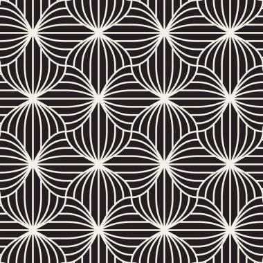 Vektör kusursuz desen. Geometrik soyut elementler tekrarlanıyor. Modaya uygun tek renkli arkaplan tasarımı.