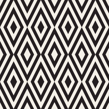 Vektör kusursuz desen. Geometrik soyut elementler tekrarlanıyor. Modaya uygun tek renkli arkaplan tasarımı.